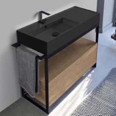 Modern  Console Vanity, 43 inch